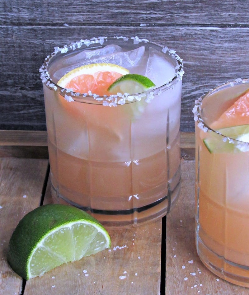 Ruby Red Grapefruit Margaritas for a crowd or small batch A Gouda Life