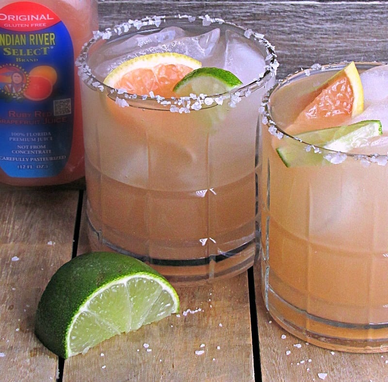 Ruby Red Grapefruit Margaritas for a crowd or small batch A Gouda Life