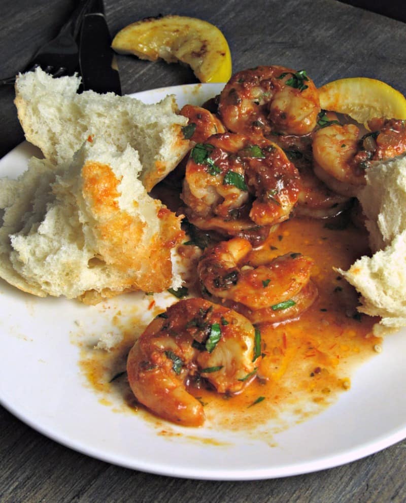 Spicy New Orleans Style Shrimp recipe from A Gouda Life