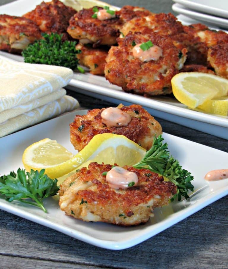 Mini Crab Cake Appetizer recipe from A Gouda Life kitchen