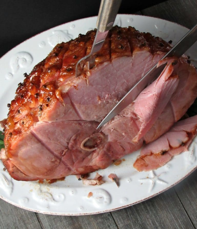 Baked Rum Pineapple Glazed Ham for Easter + all year A Gouda Life
