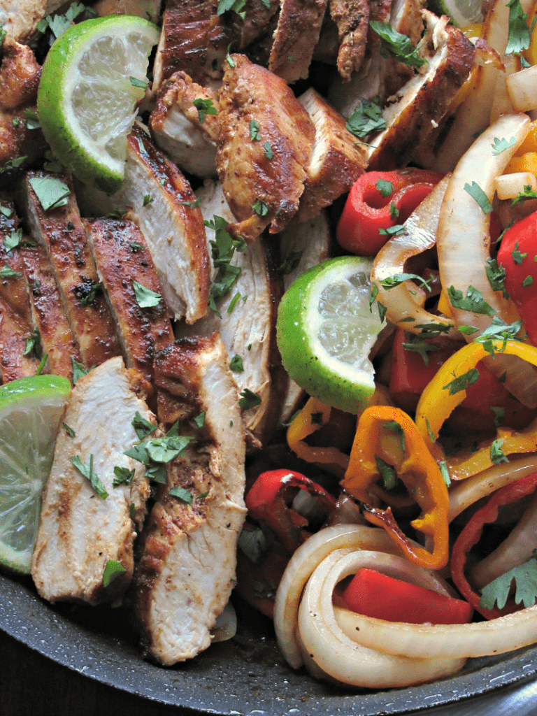Margarita Chicken Fajitas with tequilajalapeno marinade A Gouda Life