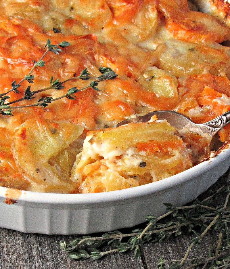 Yukon Gold Sweet Potato Au Gratin A Gouda Life