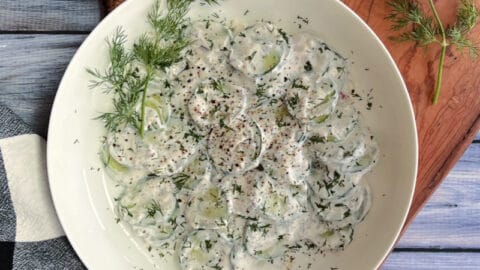 cucumber and sour cream dressing Cucumbers in Sour Cream