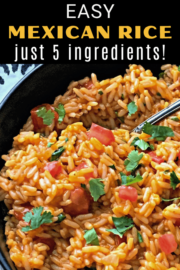 pinterest pin for easy mexican rice