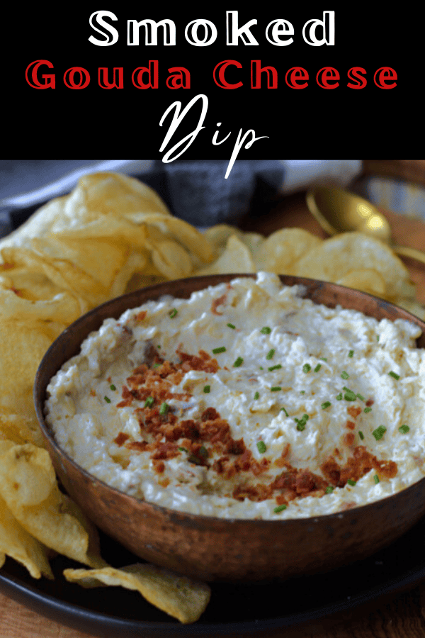 pinterest pin for smoked gouda dip
