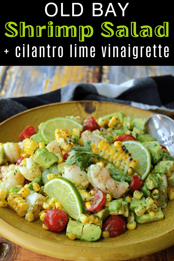 pinterest pin for old bay shirmp salad