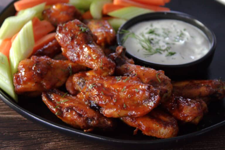 Air Fryer Frozen Chicken Wings no defrosting! A Gouda Life