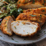 sliced air fryer parmesan chicken