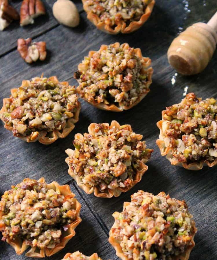 Mini Baklava Cups simple + delicious honeynut flavor A Gouda Life