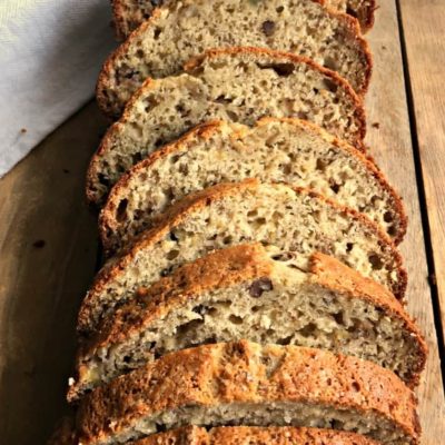 Best Banana Nut Bread ~ easy, moist, a little nutty and most of all tons of delicious banana flavor. Ideal for breakfast or brunch.