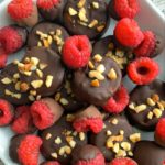 fruit covered in chocolate