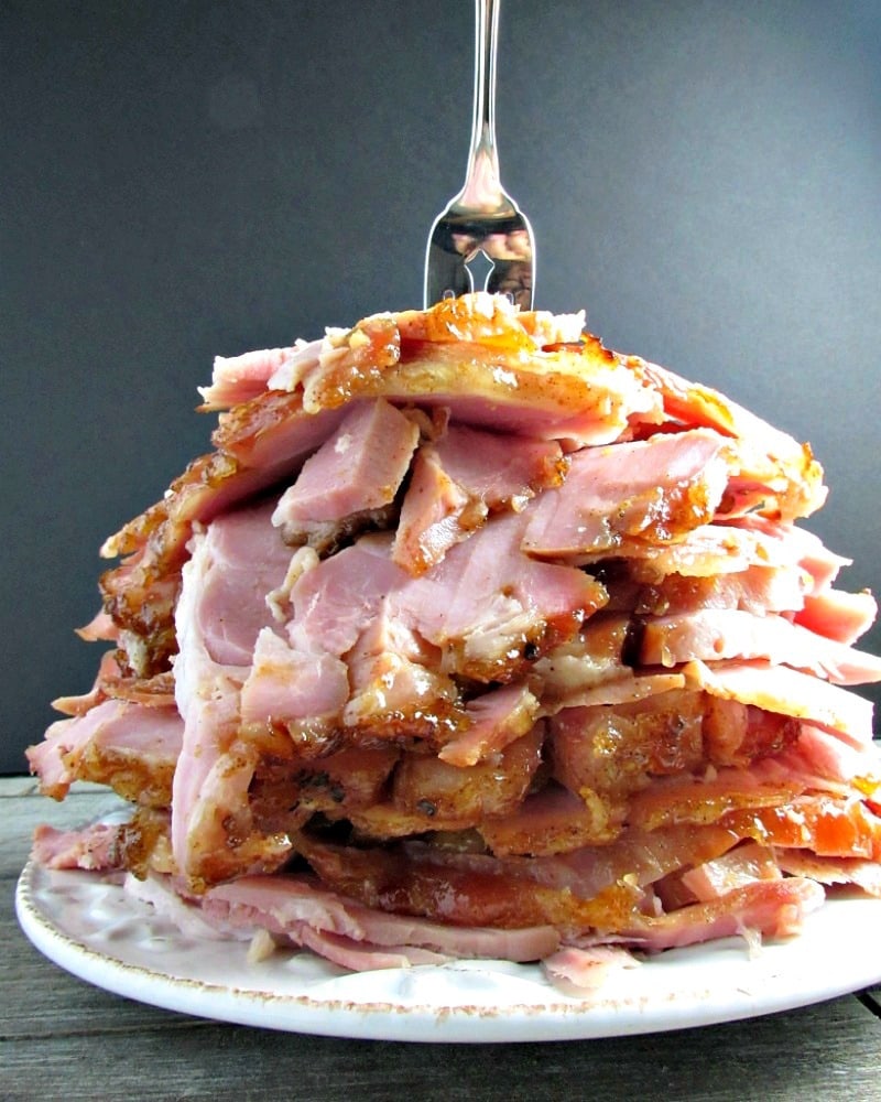 Baked Rum Pineapple Glazed Ham for Easter + all year A Gouda Life