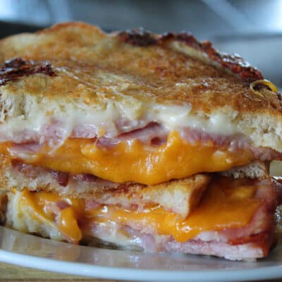 Air Fryer Grilled Ham and Cheese