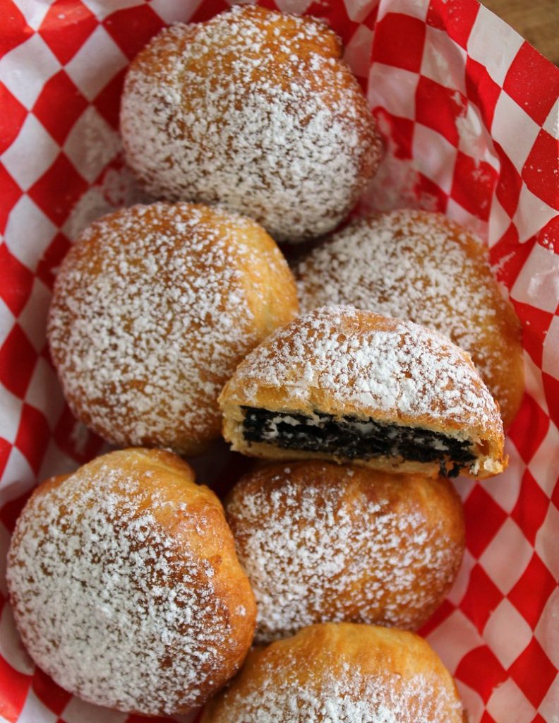 Air Fryer Fried Oreos healthier carnival food A Gouda Life