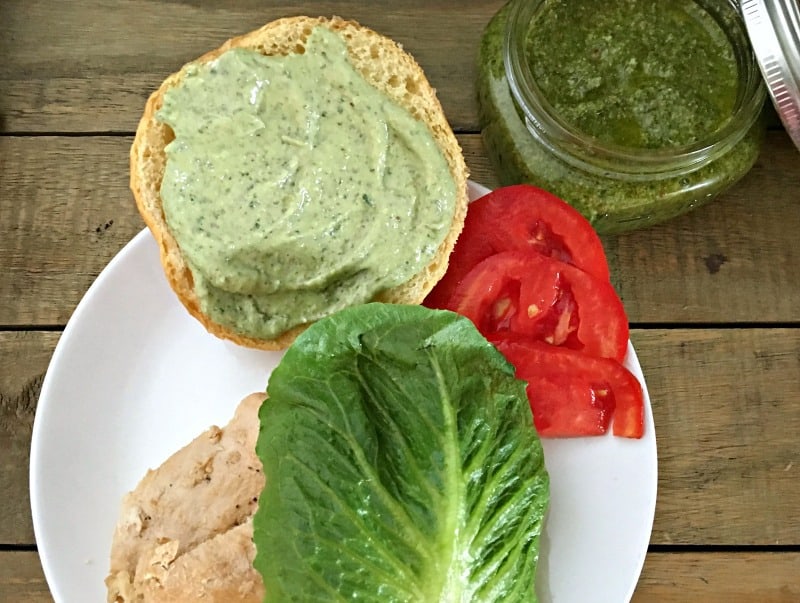 Chicken Pesto Sandwich. Certainly the easiest and maybe the best sandwich...ever.