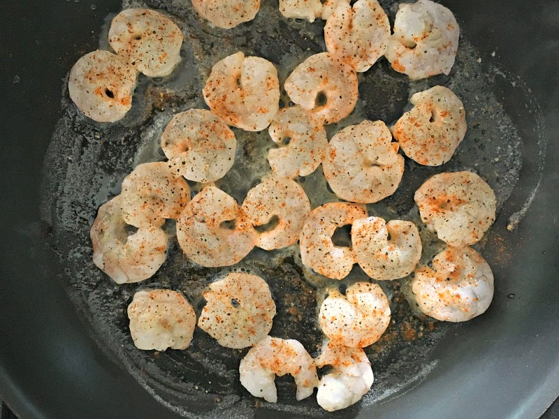 Light, slightly lemony creamy shrimp pasta with NO heavy cream. Great summer dish!
