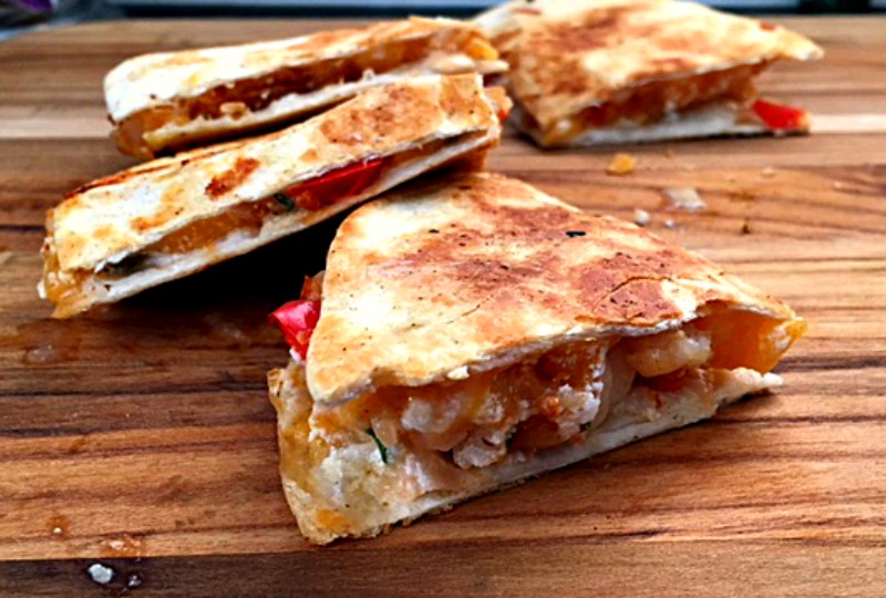 shrimp quesadillas