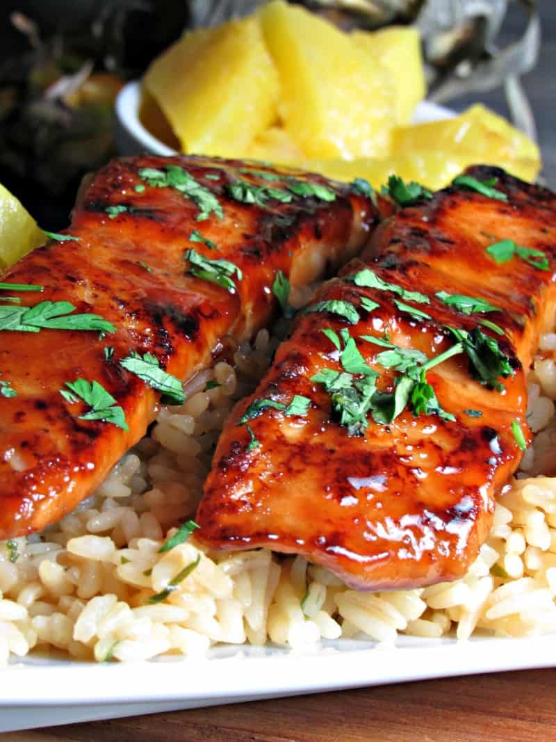 Honey Teriyaki Salmon easy stovetop recipe A Gouda Life